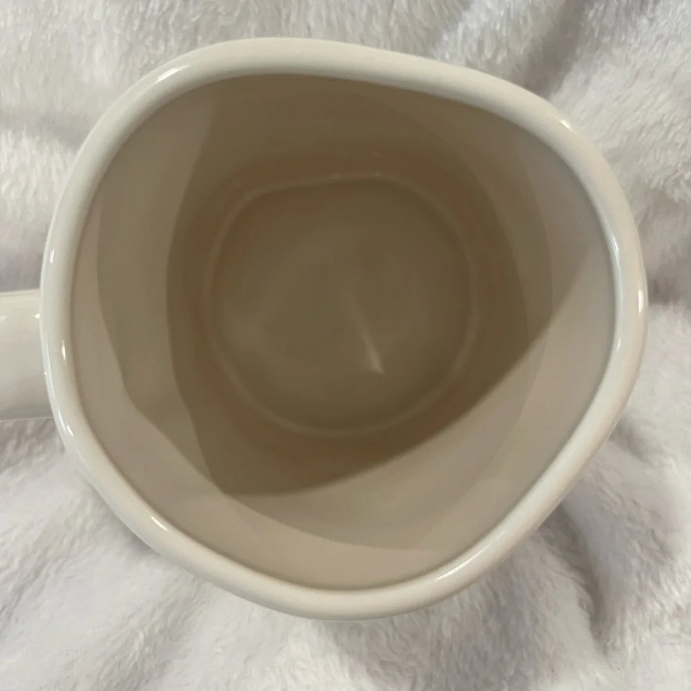 Rae Dunn Cream Ceramic Mug with Black Logo